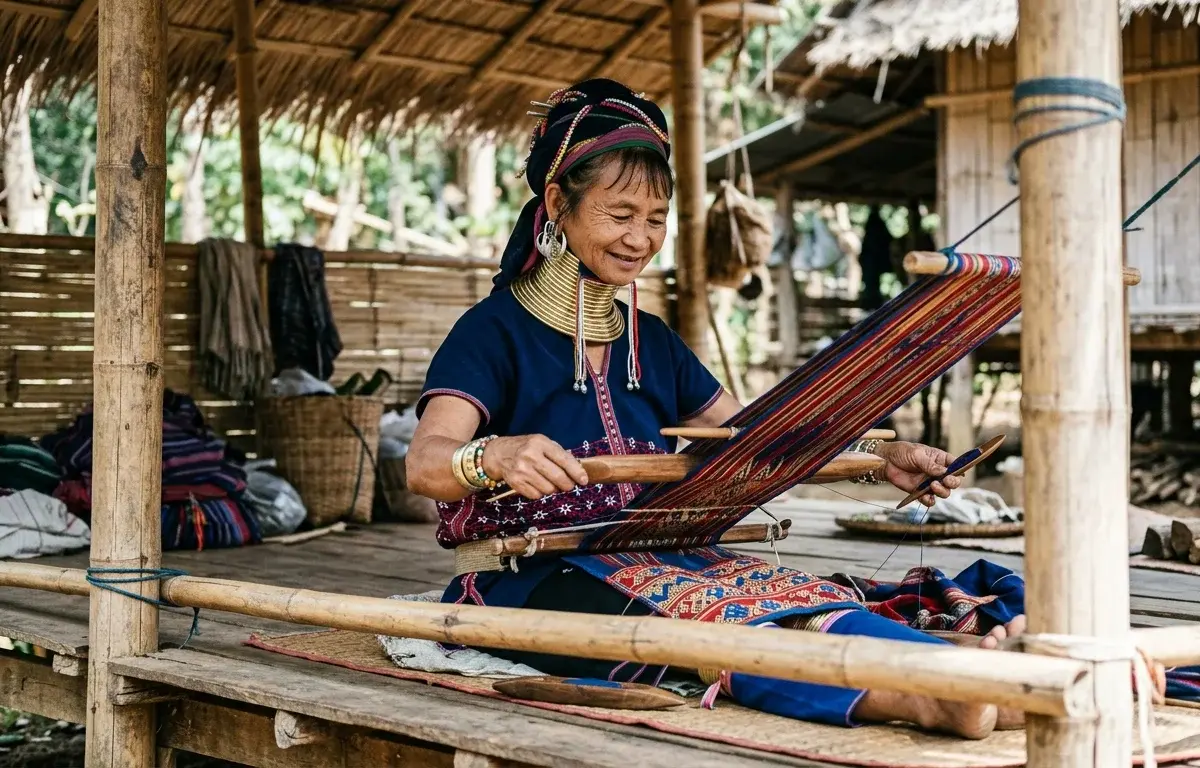 Hill Tribe Village Longneck Karen Chiang Rai